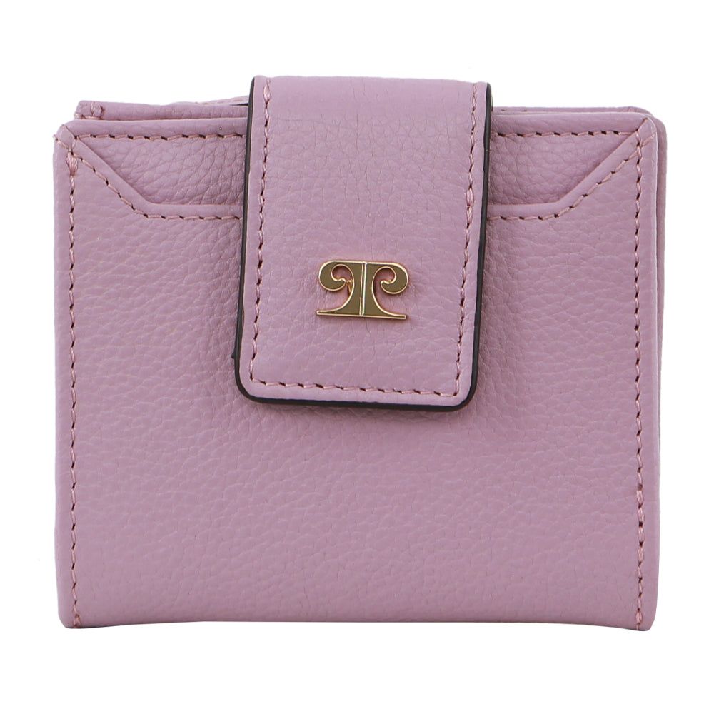 Pierre Cardin Leather Flip-over Bi-fold Wallet Rose | 718534-QRG