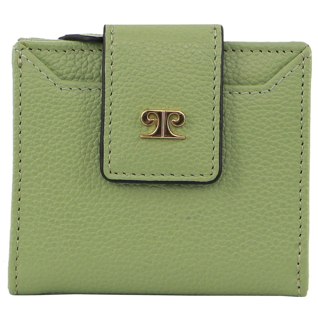 Pierre Cardin Leather Flip-over Bi-fold Wallet Jade | 607214-INC