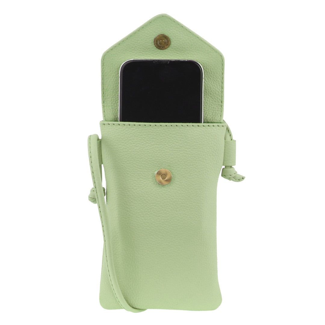 Pierre Cardin Leather Phone Bag Jade | 365248-AFQ