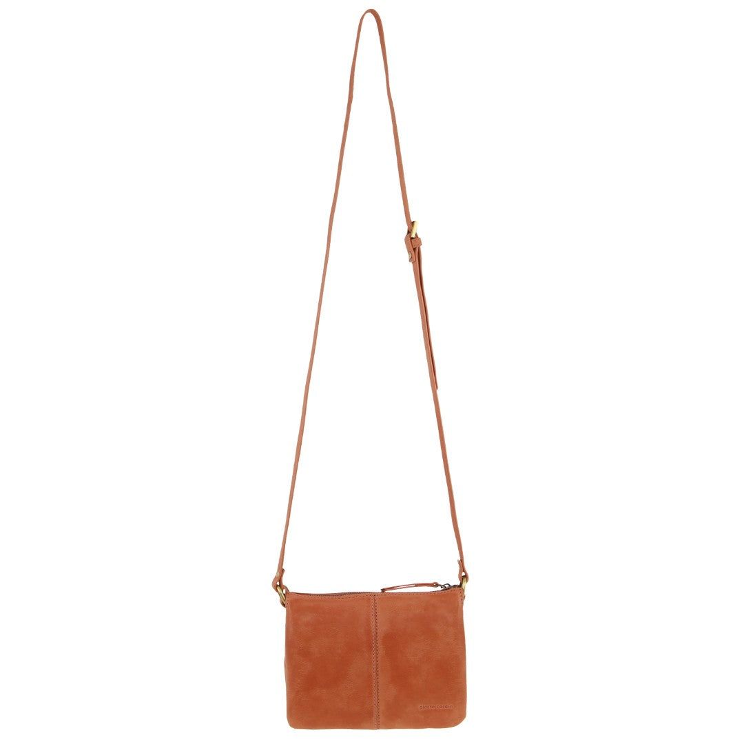 Pierre Cardin Leather Sleek Crossbody Bag Apricot | 843729-GOK