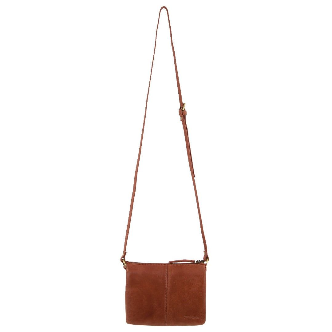 Pierre Cardin Leather Sleek Crossbody Bag Brown | 849571-PTX