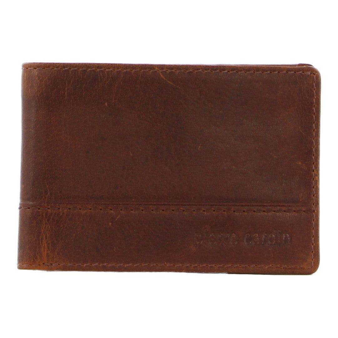 Pierre Cardin Leather Slimline Bi-Fold Wallet Brown | 860792-APG