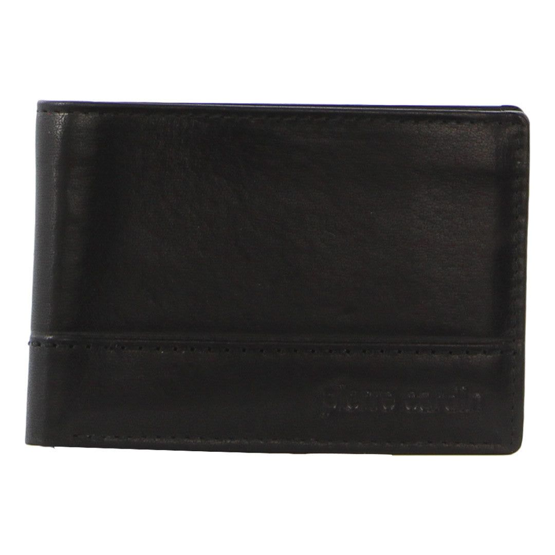 Pierre Cardin Leather Slimline Bi-Fold Wallet Black | 687351-QFI