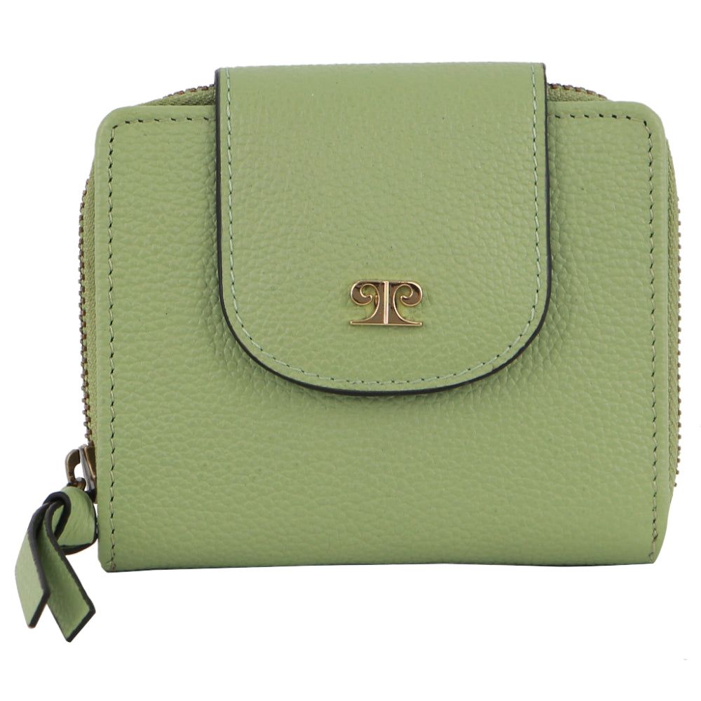 Pierre Cardin Leather Tab Bi-Fold Wallet Jade | 287130-XAY