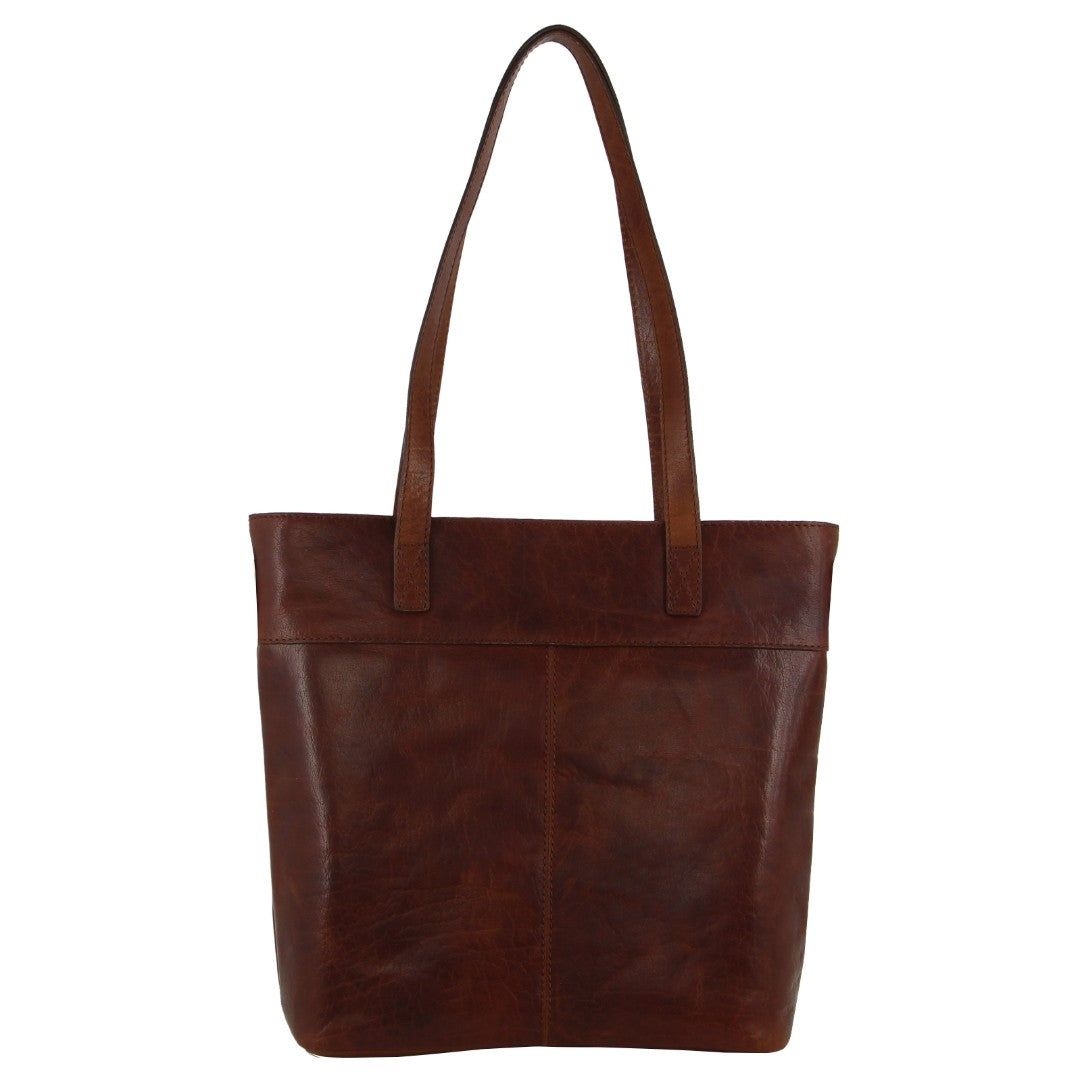 Pierre Cardin Leather Tote Bag Brown | 317284-SIE