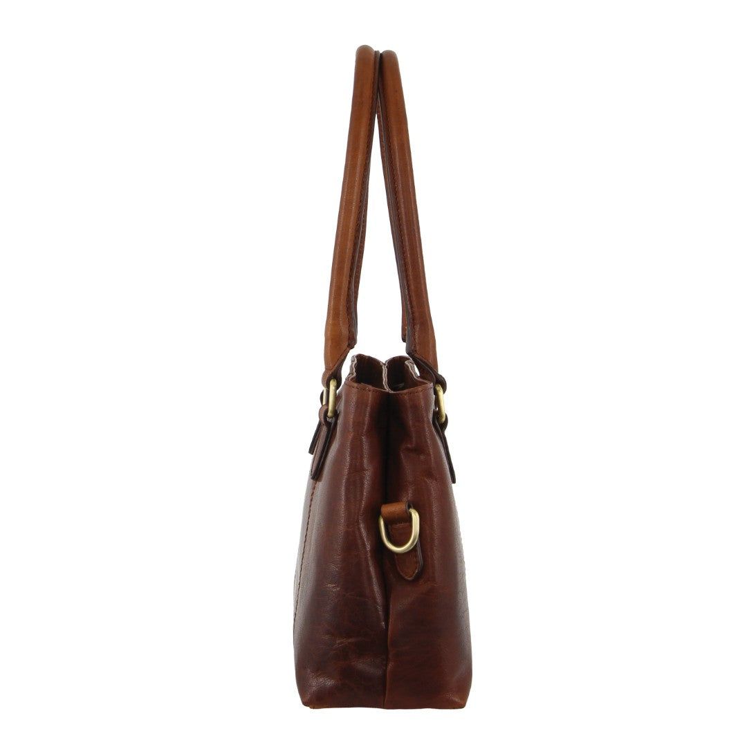 Pierre Cardin Leather Tote Bag Brown | 572906-FJC