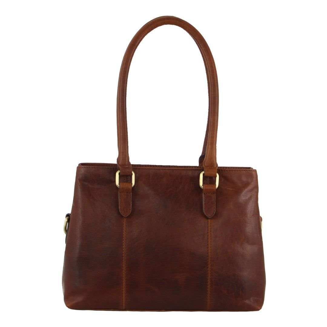 Pierre Cardin Leather Tote Bag Brown | 572906-FJC