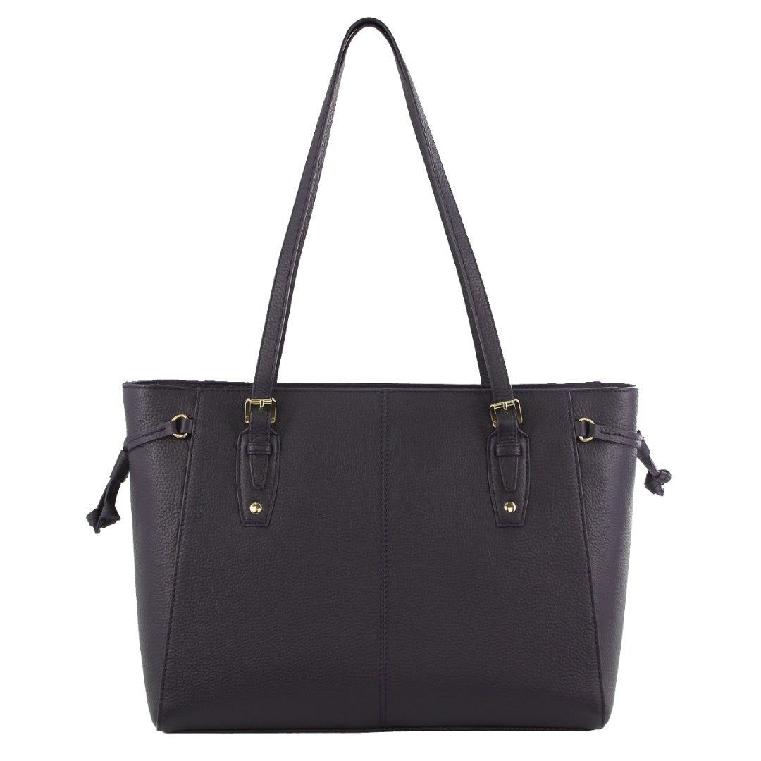 Pierre Cardin Leather Tote Bag Navy | 014865-XQH