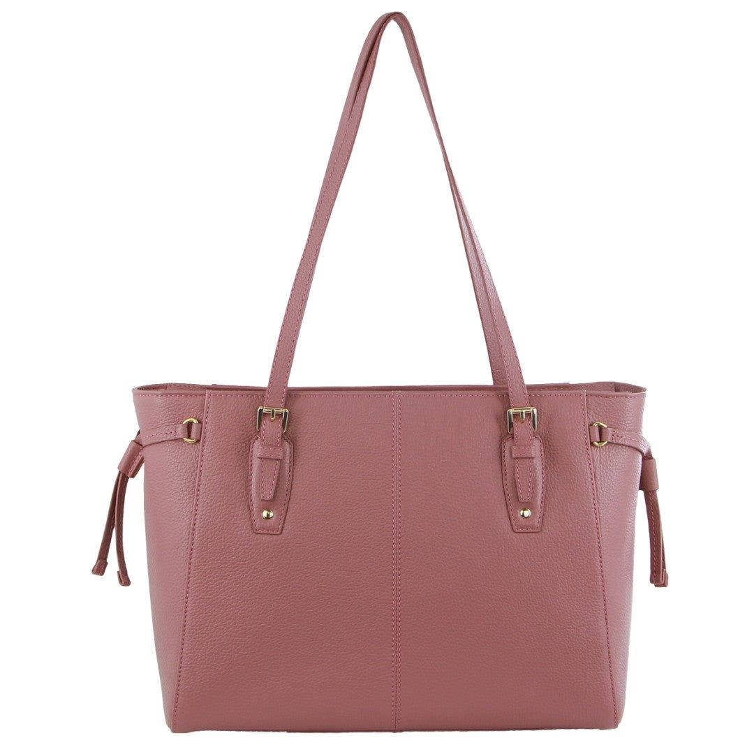 Pierre Cardin Leather Tote Bag Rose | 714392-QHD