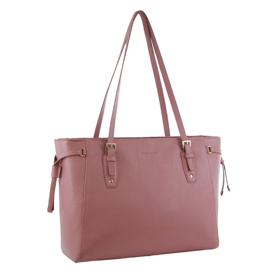 Pierre Cardin Leather Tote Bag Rose | 714392-QHD