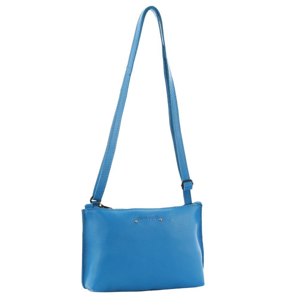 Pierre Cardin Leather Trendy Cross-Body Bag Light Turquoise | 259813-PXJ