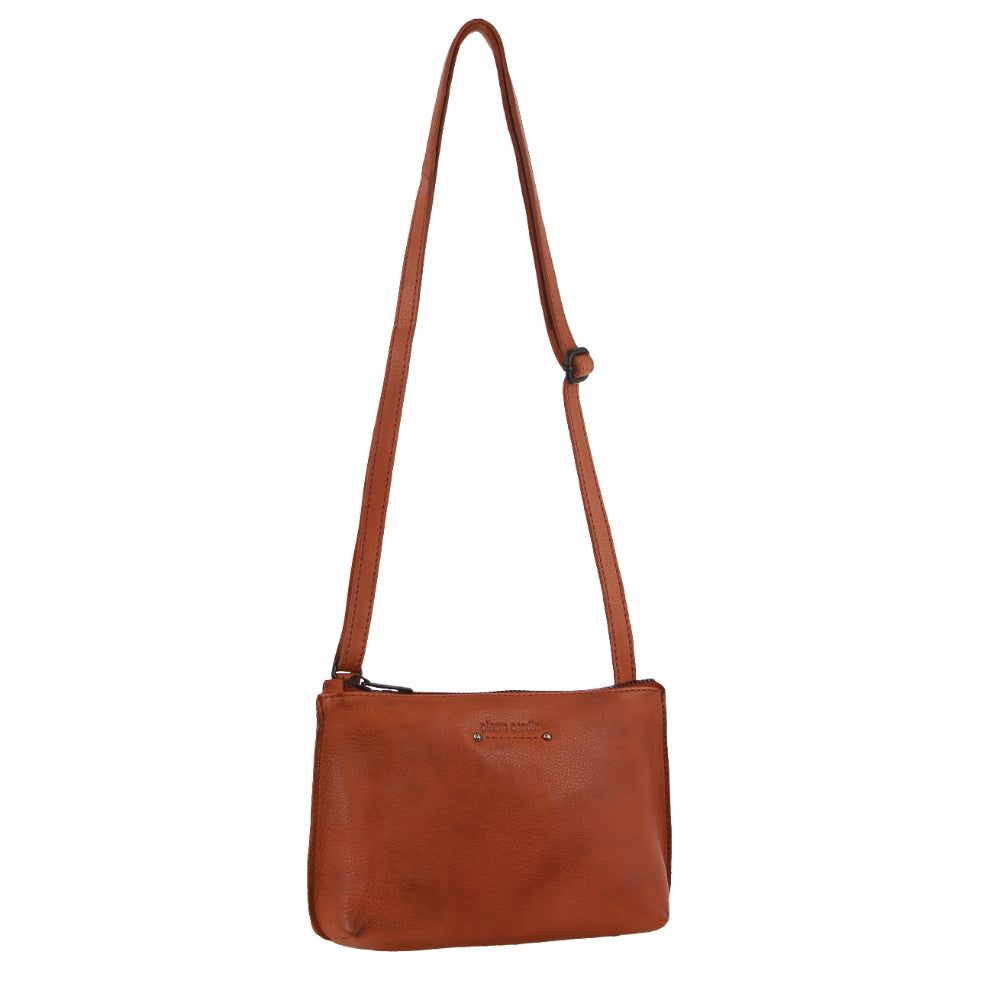 Pierre Cardin Leather Trendy Cross-Body Bag Brown | 562018-CPY