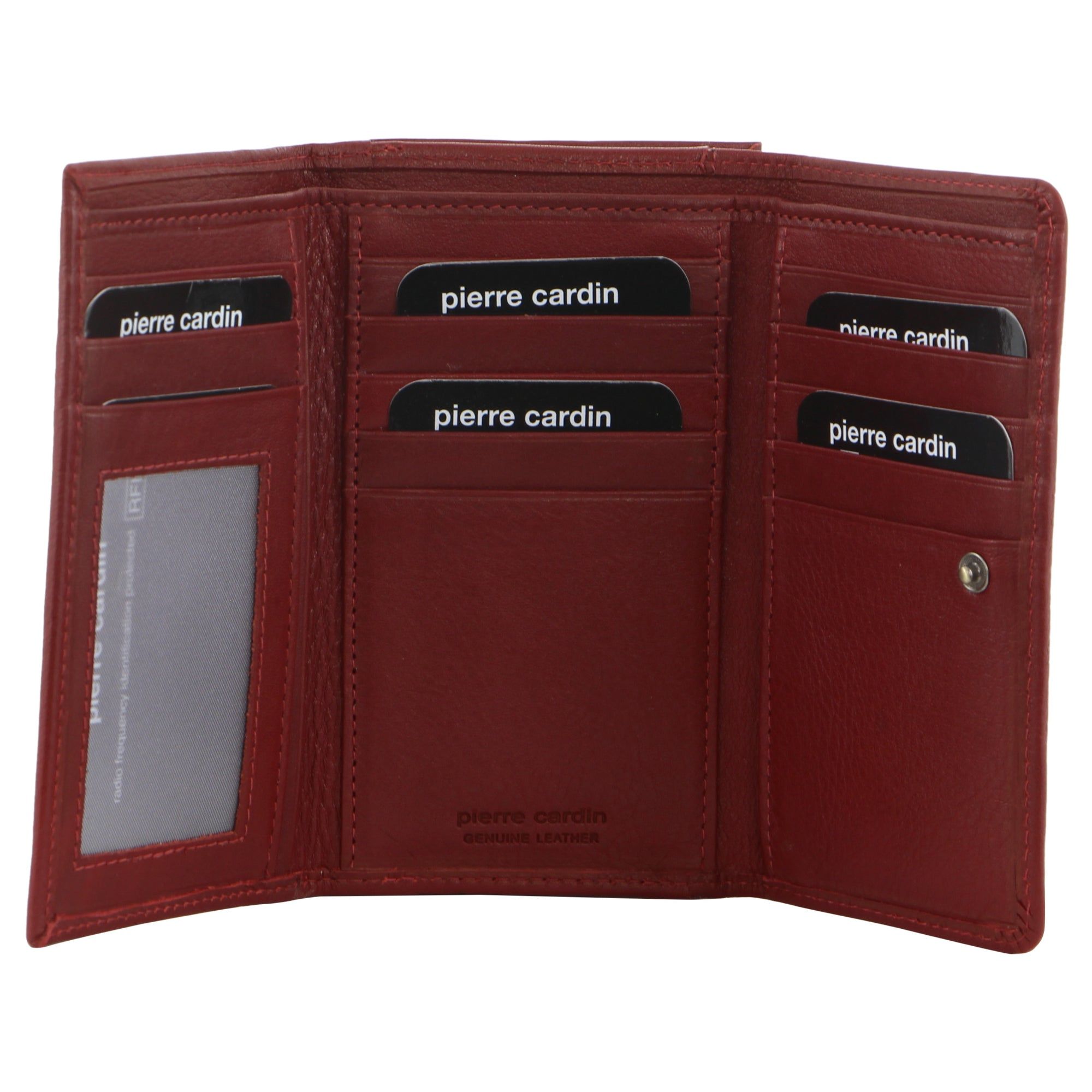 Pierre Cardin Leather Tri-Fold Wallet Red | 852167-NXM