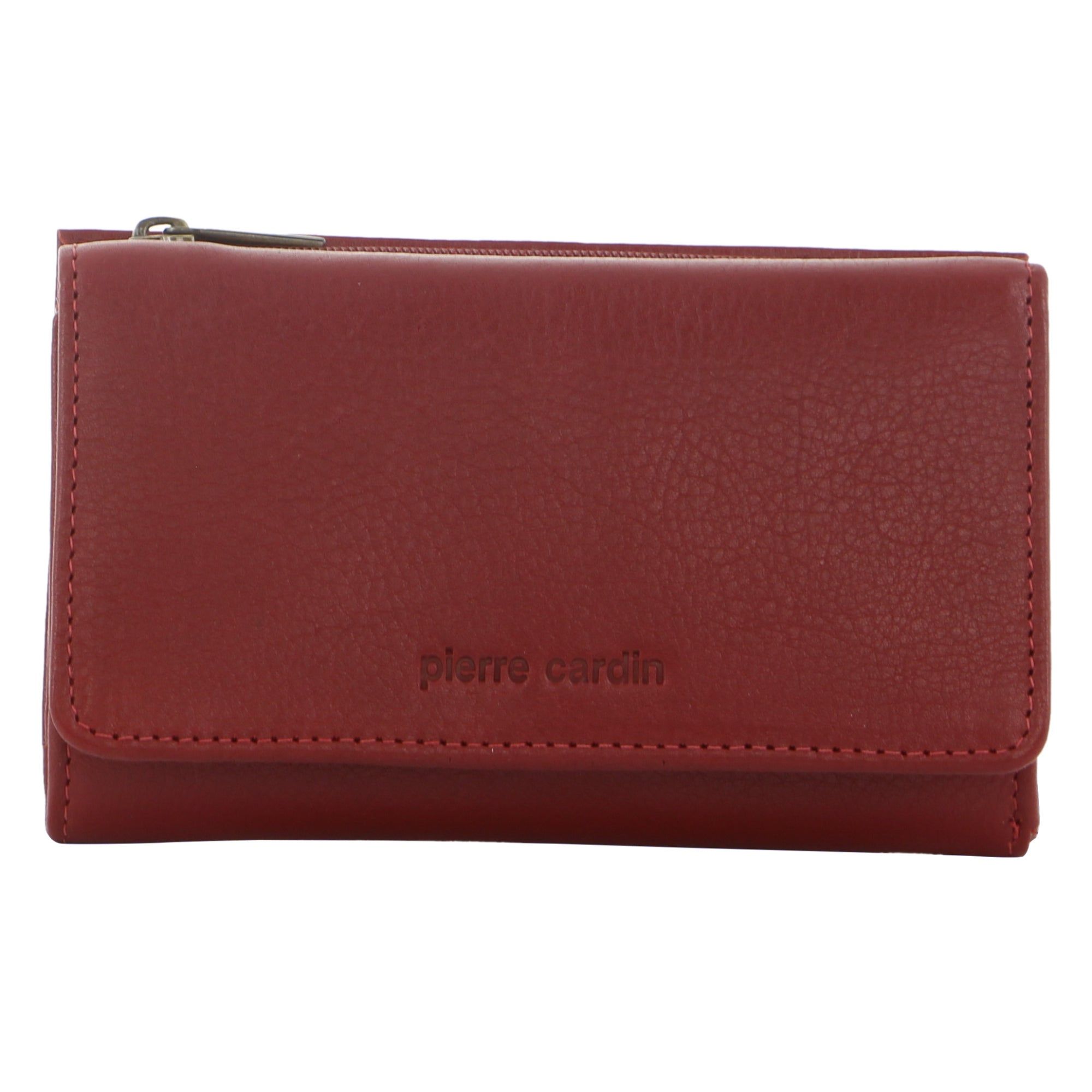 Pierre Cardin Leather Tri-Fold Wallet Red | 852167-NXM