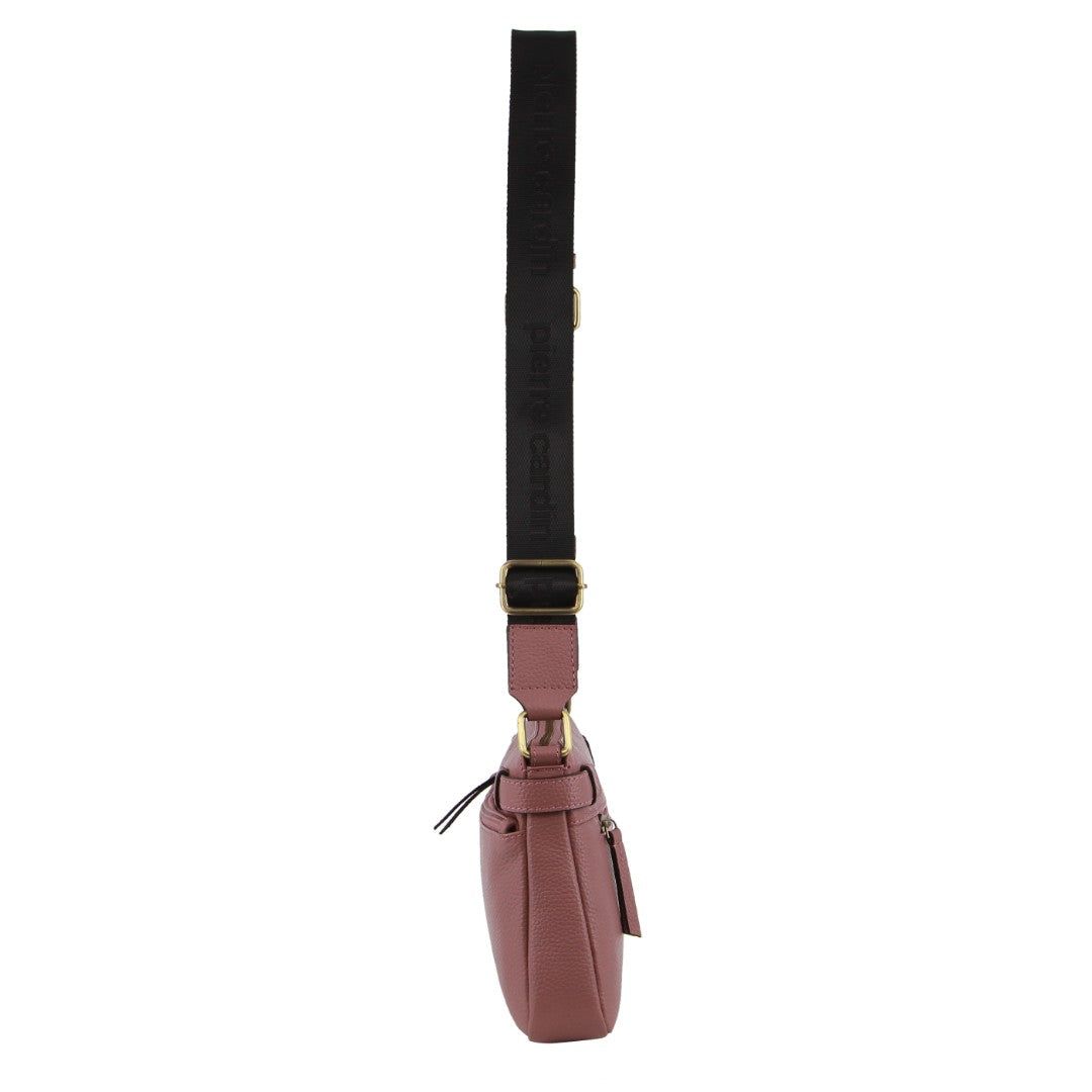 Pierre Cardin Leather Webbing Strap Handbag Rose | 246109-YQT