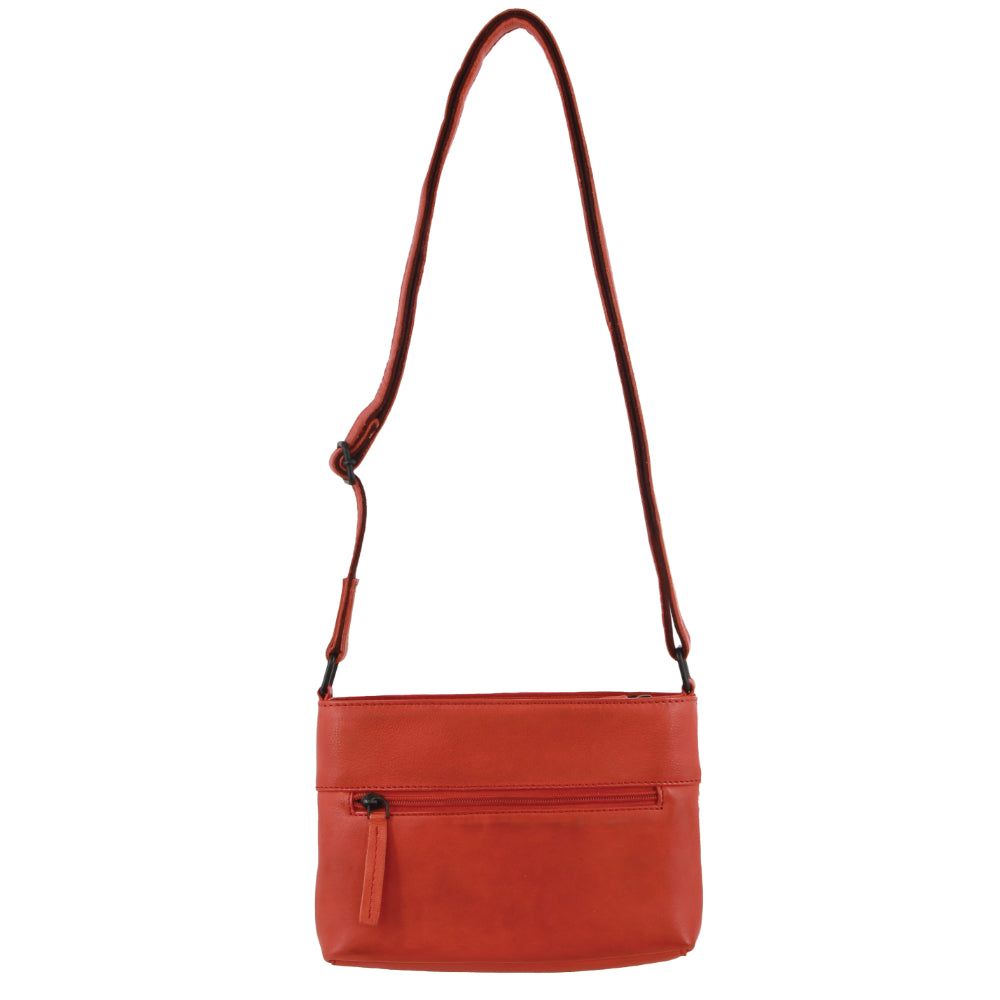 Pierre Cardin Leather Woven Embossed Cross-Body Bag Orange | 315249-SQT