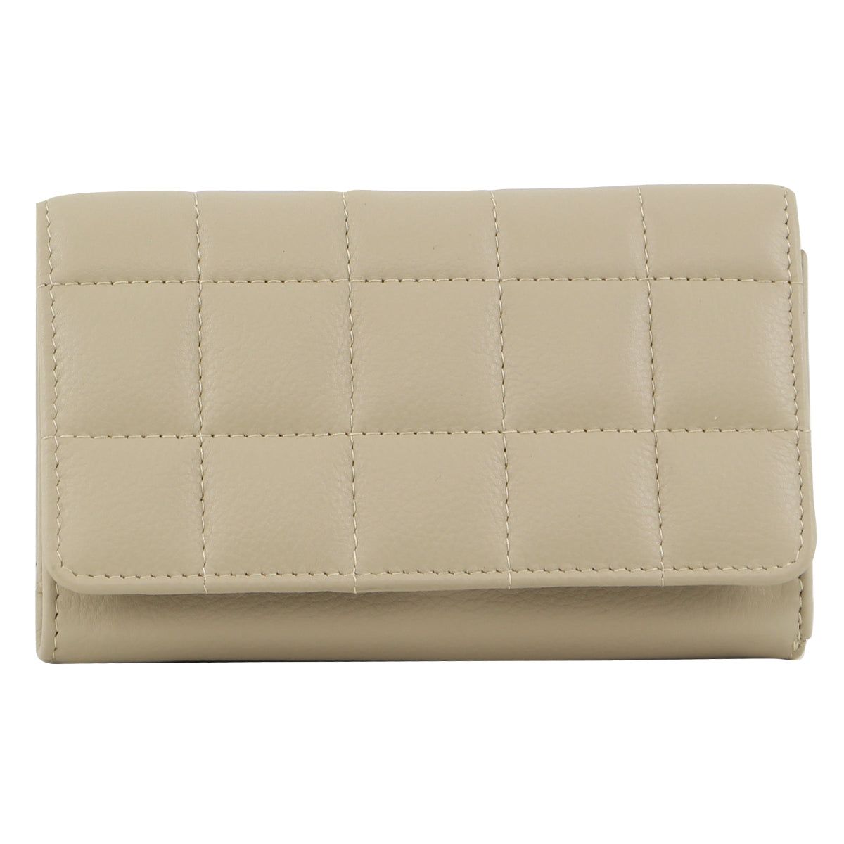 Pierre Cardin Pleated Leather Tri-Fold Wallet Cement | 649073-NWD