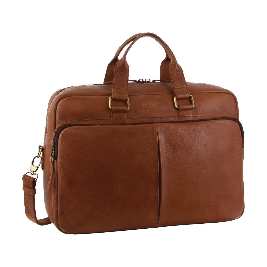 Pierre Cardin Rustic Business Computer Bag Brown | 801579-VEM