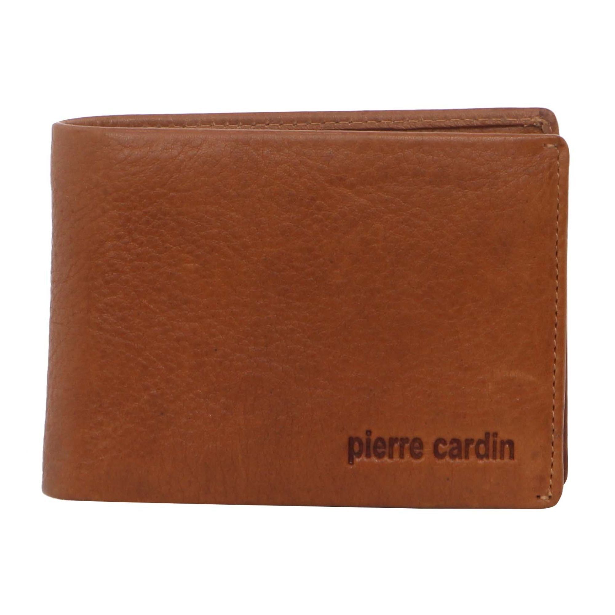 Pierre Cardin Rustic Leather Bi-Fold Wallet Brown | 231789-KPE