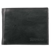 Pierre Cardin Rustic Leather Tri-Fold Wallet Black | 306784-BLN