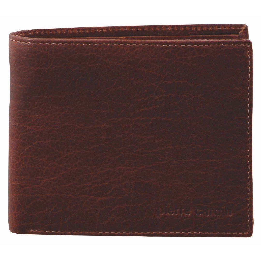 Pierre Cardin Rustic Leather Tri-Fold Wallet Black | 469208-PQZ