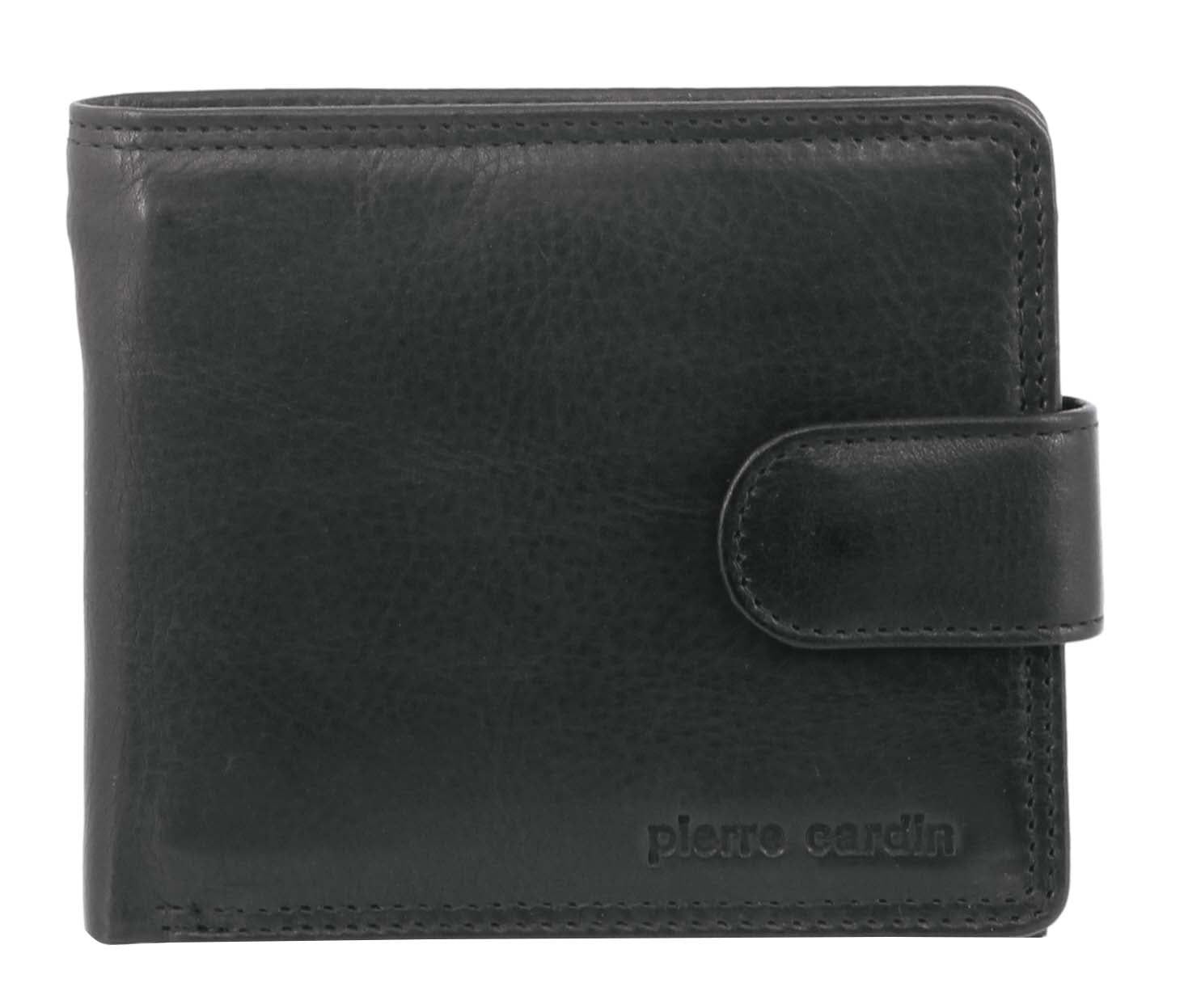 Pierre Cardin Rustic Leather Wallet Black | 246397-UYF