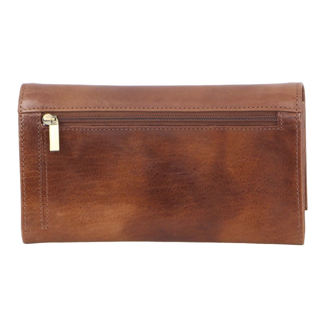 Pierre Cardin Rustic Leather Wallet Brown | 758021-TWC