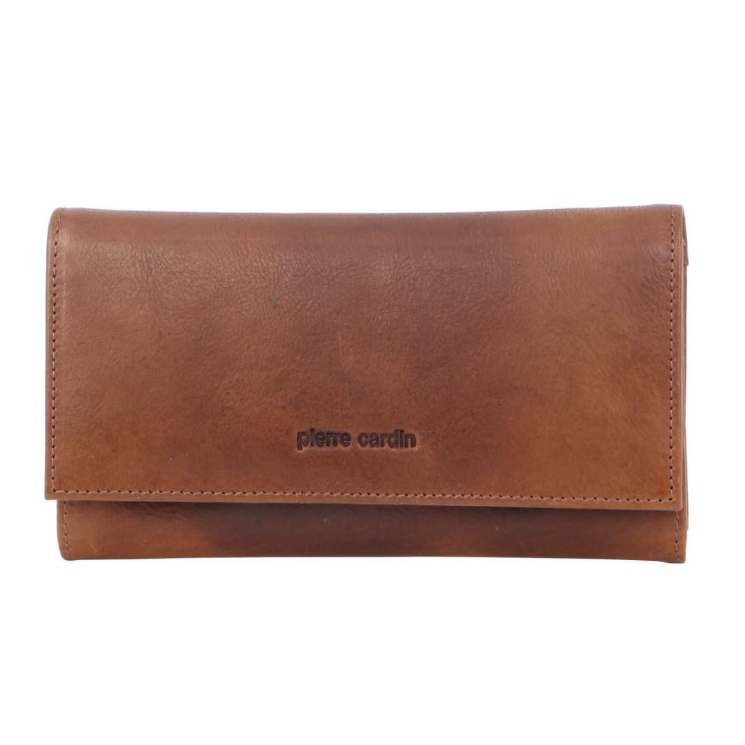 Pierre Cardin Rustic Leather Wallet Brown | 758021-TWC