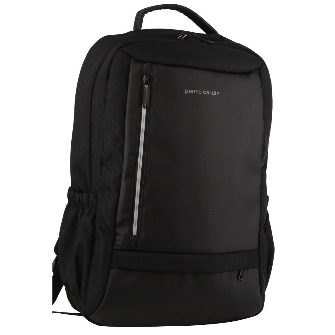 Pierre Cardin Travel & Business Backpack with Built-in USB Port Black | 740136-REL