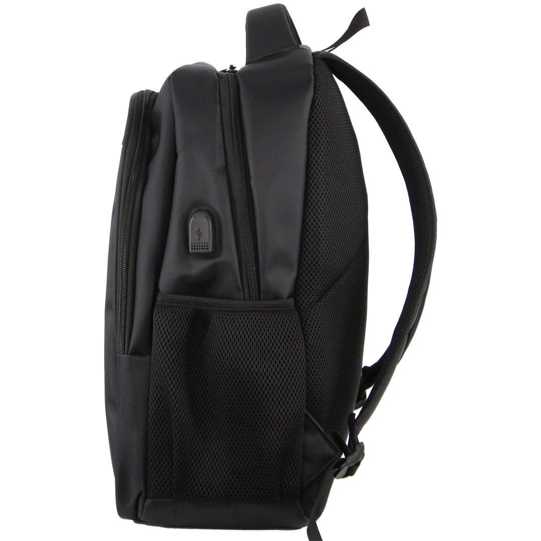 Pierre Cardin Travel & Business Backpack with Built-in USB Port Black | 829134-FUV