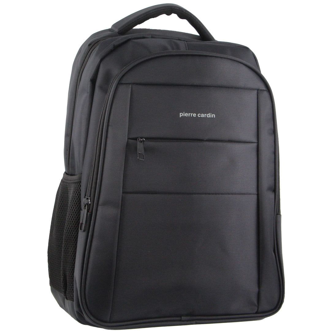 Pierre Cardin Travel & Business Backpack with Built-in USB Port Black | 085972-JKQ