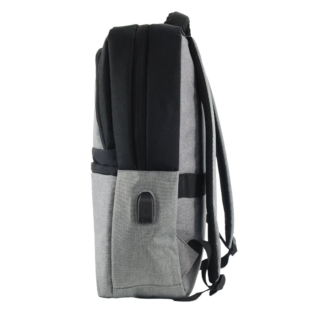 Pierre Cardin Travel & Business Backpack with Built-in USB Port Grey | 237015-PVD