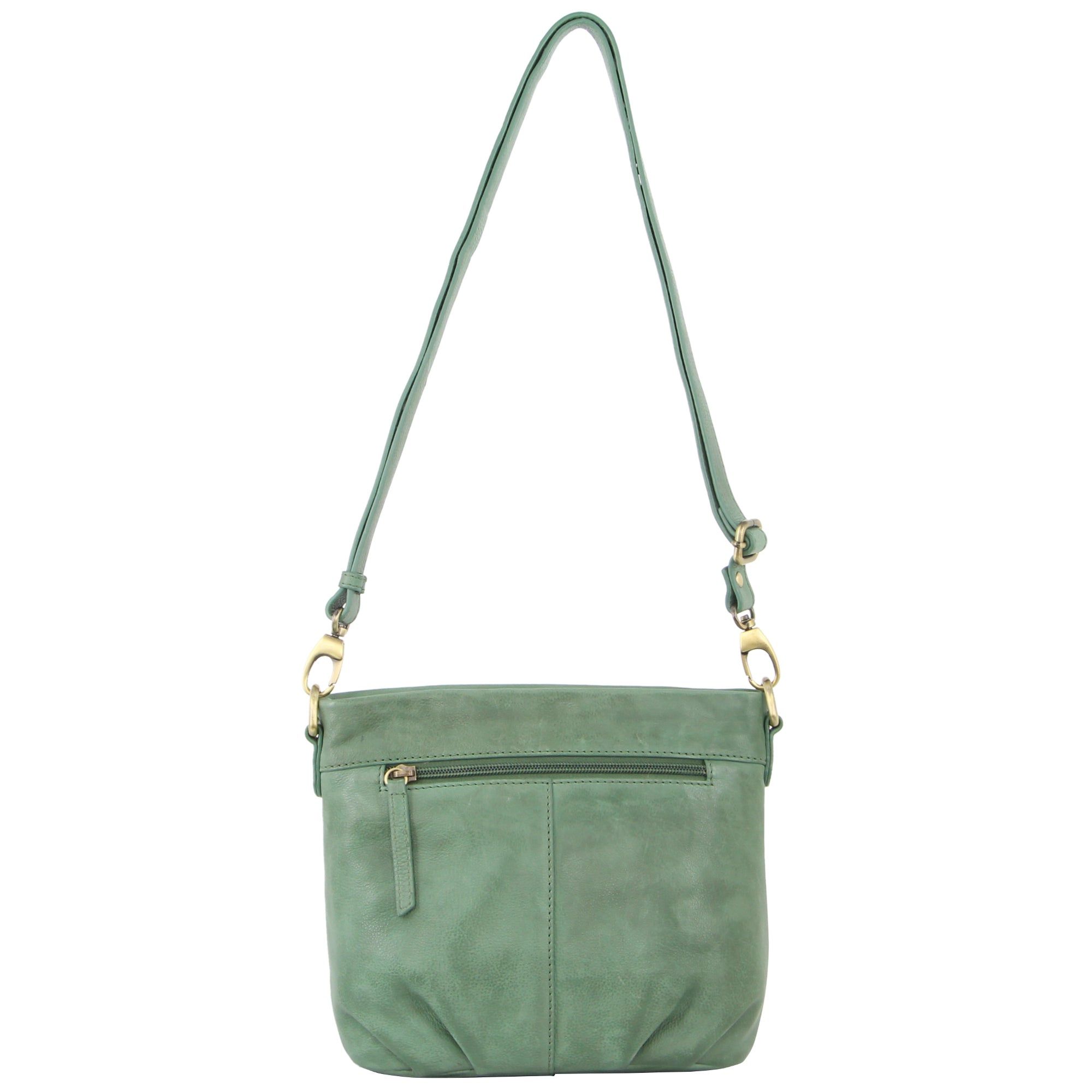 Pierre Cardin Woven Embossed Leather Crossbody Bag Green | 627183-FOL