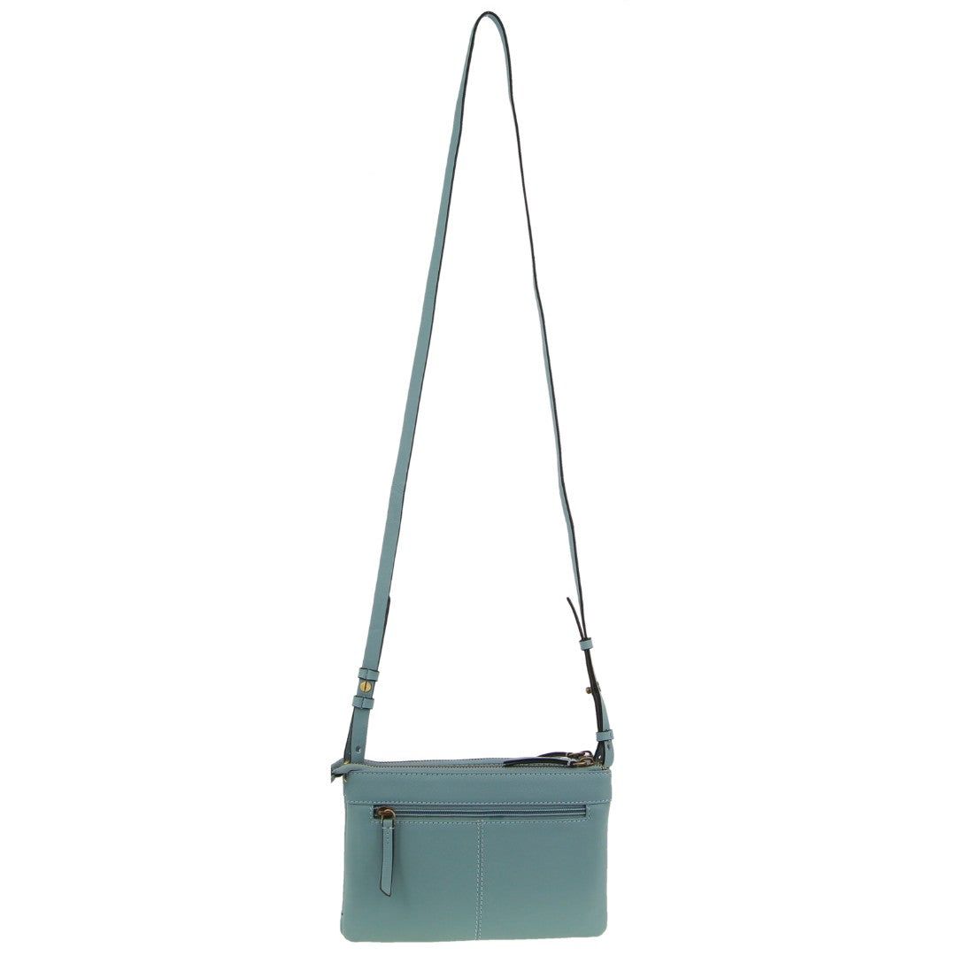 Pierre Cardin leather Pleated-Design Cross-Body Bag Blue | 690158-IUV